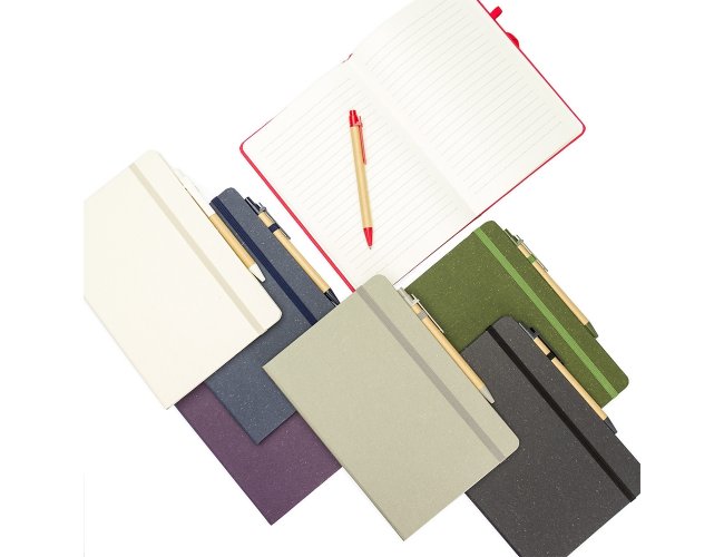 Caderneta Fibra de Arroz com Caneta