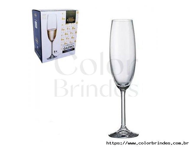Ta�as de champanhe de vidro