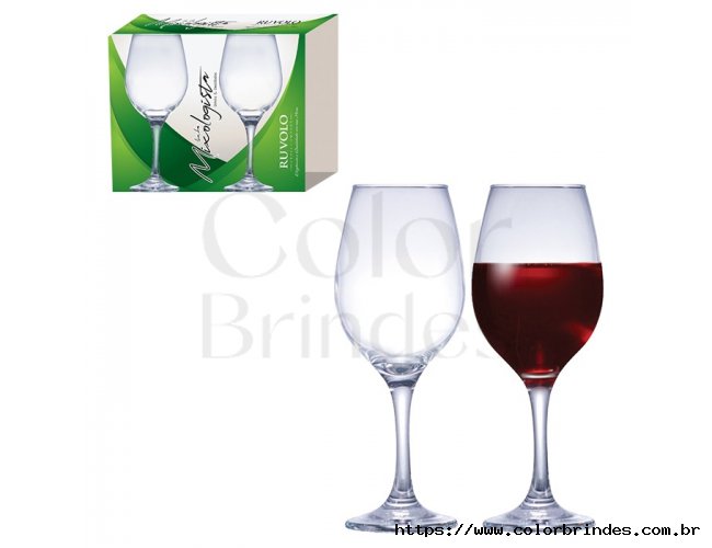 Ta�as para vinho de vidro